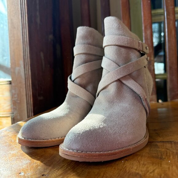 Sam Edelman Merton Suede Ankle Boots in Putty | Size 6.5 | NIB - Picture 5 of 11